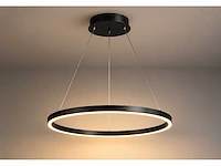 Led ring hanglamp 35w – 3cct dimbaar - zwart – ip20 – harvey-35 3cct - afbeelding 2 van  5