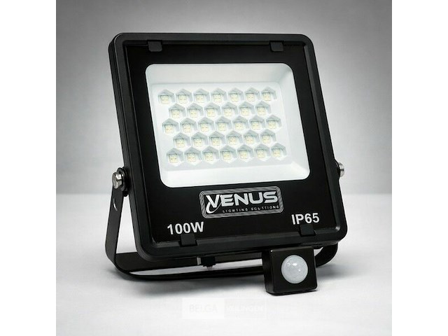 Led schijnwerper 100w – met sensor – 4000k naturel wit – ip65 waterdicht (x10) - afbeelding 6 van  6