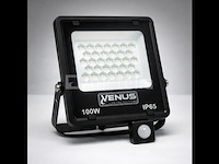 Led schijnwerper 100w – met sensor – 6500kkoud wit – ip65 waterdicht (x10) - afbeelding 5 van  5