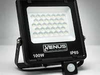 Led schijnwerper 100w – met sensor – 6500kkoud wit – ip65 waterdicht (x10) - afbeelding 6 van  6