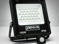 Led schijnwerper 100w – met sensor – 6500kkoud wit – ip65 waterdicht (x6) - afbeelding 6 van  6