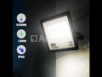 Led schijnwerper 100w mini – 6500k koud wit – ip65 waterdicht (x10) - afbeelding 1 van  5