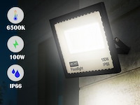 Led schijnwerper 100w mini – 6500k koud wit – ip65 waterdicht (x10) - afbeelding 1 van  5