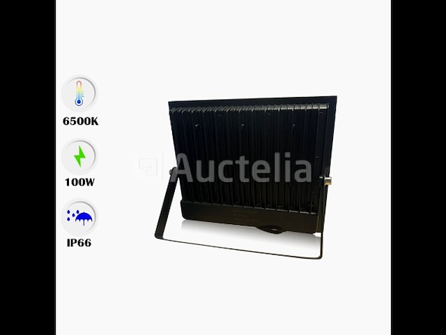 Led schijnwerper 100w mini – 6500k koud wit – ip65 waterdicht (x6) - afbeelding 4 van  5