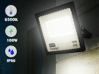 Led schijnwerper 100w mini – 6500k koud wit – ip65 waterdicht (x6) - afbeelding 2 van  6