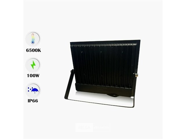 Led schijnwerper 100w mini – 6500k koud wit – ip65 waterdicht (x6) - afbeelding 3 van  6