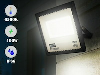 Led schijnwerper 100w mini – 6500k koud wit – ip65 waterdicht (x6) - afbeelding 1 van  6