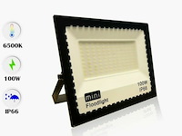 Led schijnwerper 100w mini – 6500k koud wit – ip65 waterdicht (x6) - afbeelding 4 van  6