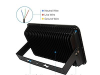 Led schijnwerper 200w – 6500k koud wit – ip65 waterdicht (x2) - afbeelding 5 van  5