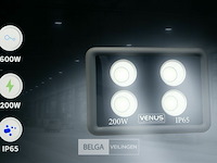 Led schijnwerper 200w – 6500k koud wit – ip65 waterdicht (x2) - afbeelding 2 van  6