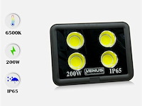 Led schijnwerper 200w – 6500k koud wit – ip65 waterdicht (x2) - afbeelding 3 van  6