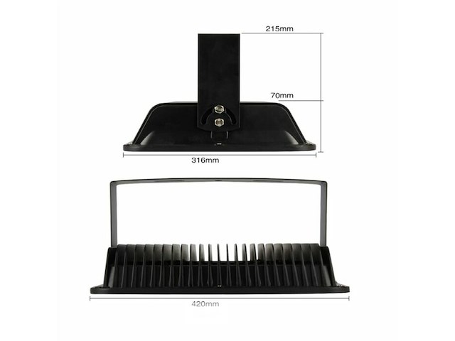 Led schijnwerper 200w – 6500k koud wit – ip65 waterdicht (x2) - afbeelding 5 van  6