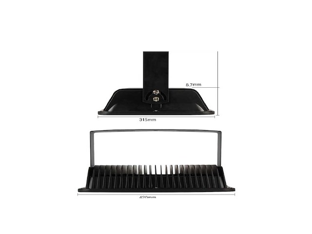 Led schijnwerper 300w – 6500k koud wit – ip65 waterdicht (x2) - afbeelding 4 van  5