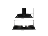 Led schijnwerper 300w – 6500k koud wit – ip65 waterdicht (x2) - afbeelding 4 van  5