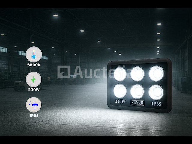 Led schijnwerper 300w – 6500kkoud wit – ip65 waterdicht (x4) - afbeelding 4 van  5