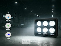 Led schijnwerper 300w – 6500kkoud wit – ip65 waterdicht (x4) - afbeelding 1 van  6