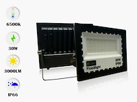 Led schijnwerper 30w mini – 6500k koud wit – ip65 waterdicht (x6) - afbeelding 4 van  6