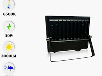 Led schijnwerper 30w mini – 6500k koud wit – ip65 waterdicht (x6) - afbeelding 3 van  6