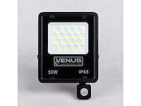 Led schijnwerper 50w met bewegingssensor – 6500k koel wit – ip65 (x5) - afbeelding 2 van  3