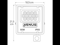 Led schijnwerper 50w – met sensor – 4000k naturaal wit – ip65 waterdicht (x10) - afbeelding 5 van  5