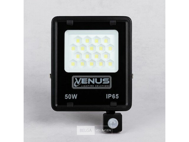 Led schijnwerper 50w – met sensor – 4000k naturel wit – ip65 waterdicht (x6) - afbeelding 3 van  6