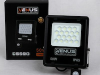 Led schijnwerper 50w – met sensor – 4000k naturel wit – ip65 waterdicht (x6) - afbeelding 6 van  6