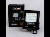 Led schijnwerper 50w – met sensor – 6500kkoud wit – ip65 waterdicht (x10) - afbeelding 2 van  5