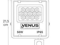 Led schijnwerper 50w – met sensor – 6500kkoud wit – ip65 waterdicht (x6) - afbeelding 4 van  5