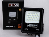 Led schijnwerper 50w – met sensor – 6500kkoud wit – ip65 waterdicht (x6) - afbeelding 5 van  5