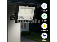 Led schijnwerper 50w mini – 6500k koud wit – ip65 waterdicht (x12) - afbeelding 3 van  5