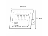 Led schijnwerper 50w mini – 6500k koud wit – ip65 waterdicht (x12) - afbeelding 4 van  4