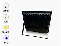 Led schijnwerper 50w mini – 6500k koud wit – ip65 waterdicht (x12) - afbeelding 2 van  4