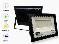 Led schijnwerper 50w mini – 6500k koud wit – ip65 waterdicht (x12) - afbeelding 3 van  4