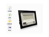 Led schijnwerper 50w mini – 6500k koud wit – ip65 waterdicht (x6) - afbeelding 4 van  5