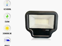 Led schijnwerper 50w – smd – 6500k koud wit – ip65 (x10) - afbeelding 2 van  5