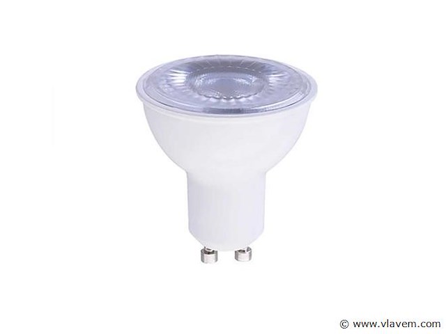 Led spot gu10 – 5w – 6500k koud wit – ip20 (x100) - afbeelding 1 van  3