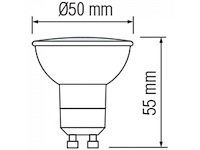 Led spot gu10 – 5w – 6500k koud wit – ip20 (x200) - afbeelding 2 van  2