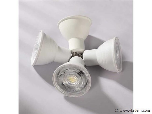 Led spot gu10 . 5w . 6500k koud wit . ip20 (x200) - afbeelding 2 van  3