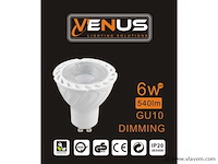 Led-spot gu10 – 6w – dimbaar – 6500k koud wit – ip20 (x50) - afbeelding 4 van  4