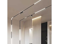 Led spot lineaire op magnetische rail 48v - 18w - zwart - alfa (x4) - afbeelding 3 van  3