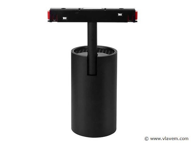 Led spot op magnetische rail 48v -10w - zwart - bery (x8) - afbeelding 3 van  6