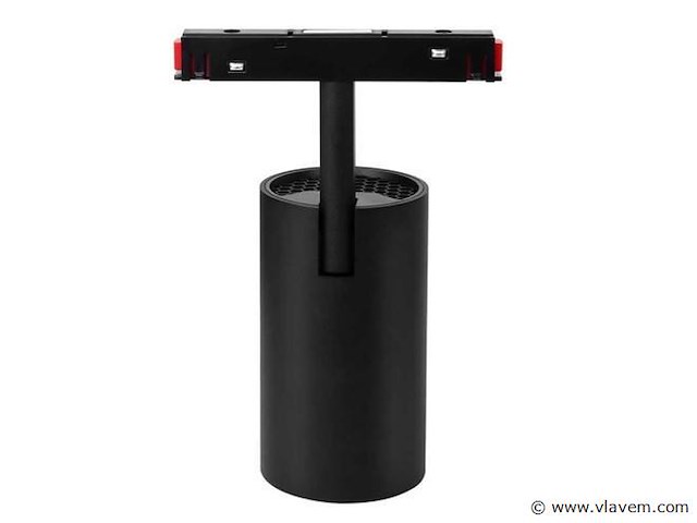 Led spot op magnetische rail 48v -10w - zwart - bery (x8) - afbeelding 3 van  6