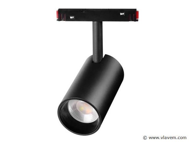 Led spot op magnetische rail 48v .10w . zwart . bery (x4) - afbeelding 2 van  6