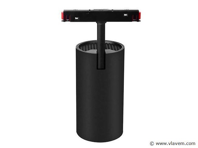 Led spot op magnetische rail 48v . 20w . zwart . bery (x4) - afbeelding 3 van  5