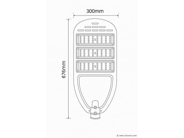 Led straatverlichting 150w met sensor – 6500k koud wit (x3) - afbeelding 5 van  5