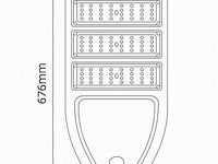 Led straatverlichting 150w met sensor – 6500k koud wit (x3) - afbeelding 5 van  5