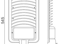 Led straatverlichting 200w – 6500k koud wit – ip65 waterdicht (x3) - afbeelding 4 van  6