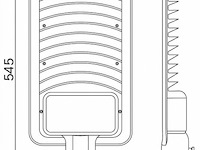 Led straatverlichting 200w – 6500k koud wit – ip65 waterdicht (x3) - afbeelding 5 van  7