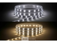 Led strip 25m - wit & warm wit - ip65 waterdicht (x2) - afbeelding 1 van  6