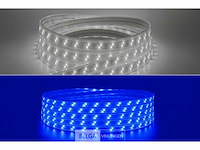 Led strip 25m – blauw & koud wit – ip65 waterdicht (x1) - afbeelding 1 van  6
